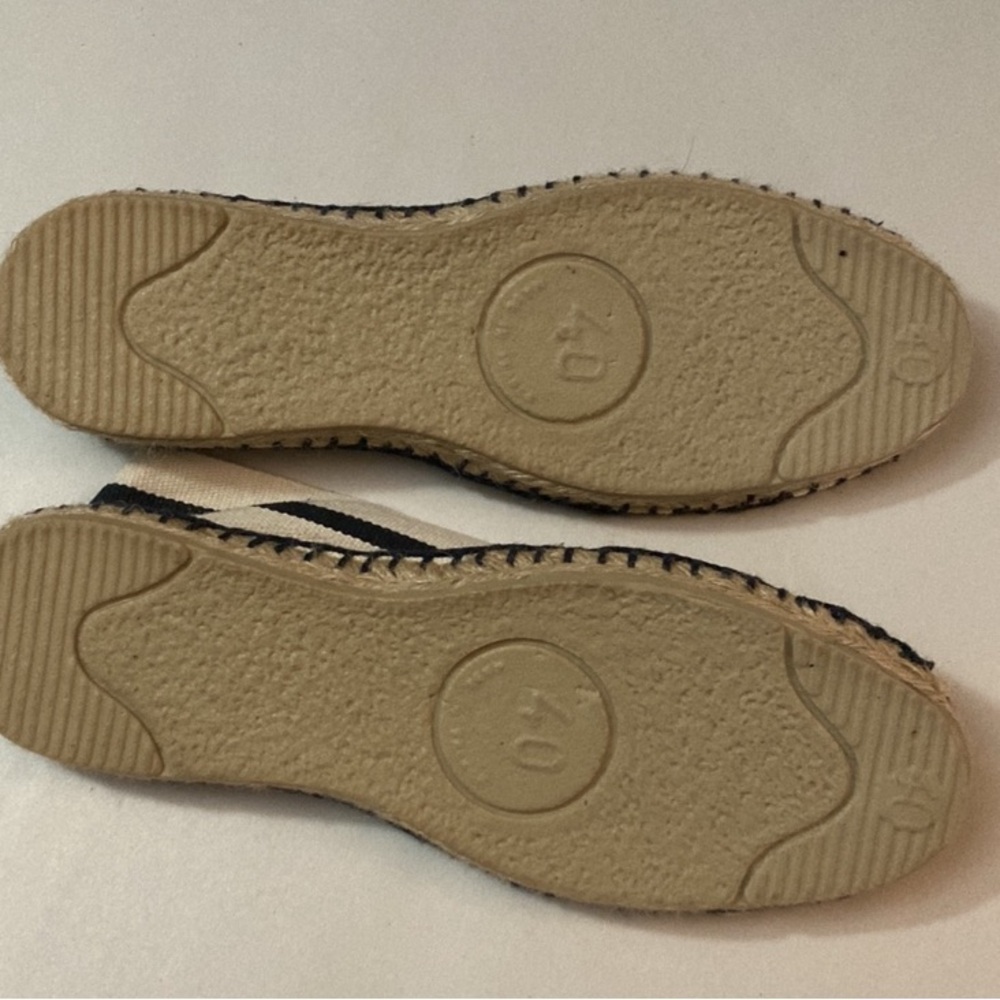 Francine Espadrilles, Women’s Size 9, bontemps Montauk, blue and white stripes - Picture 4 of 5